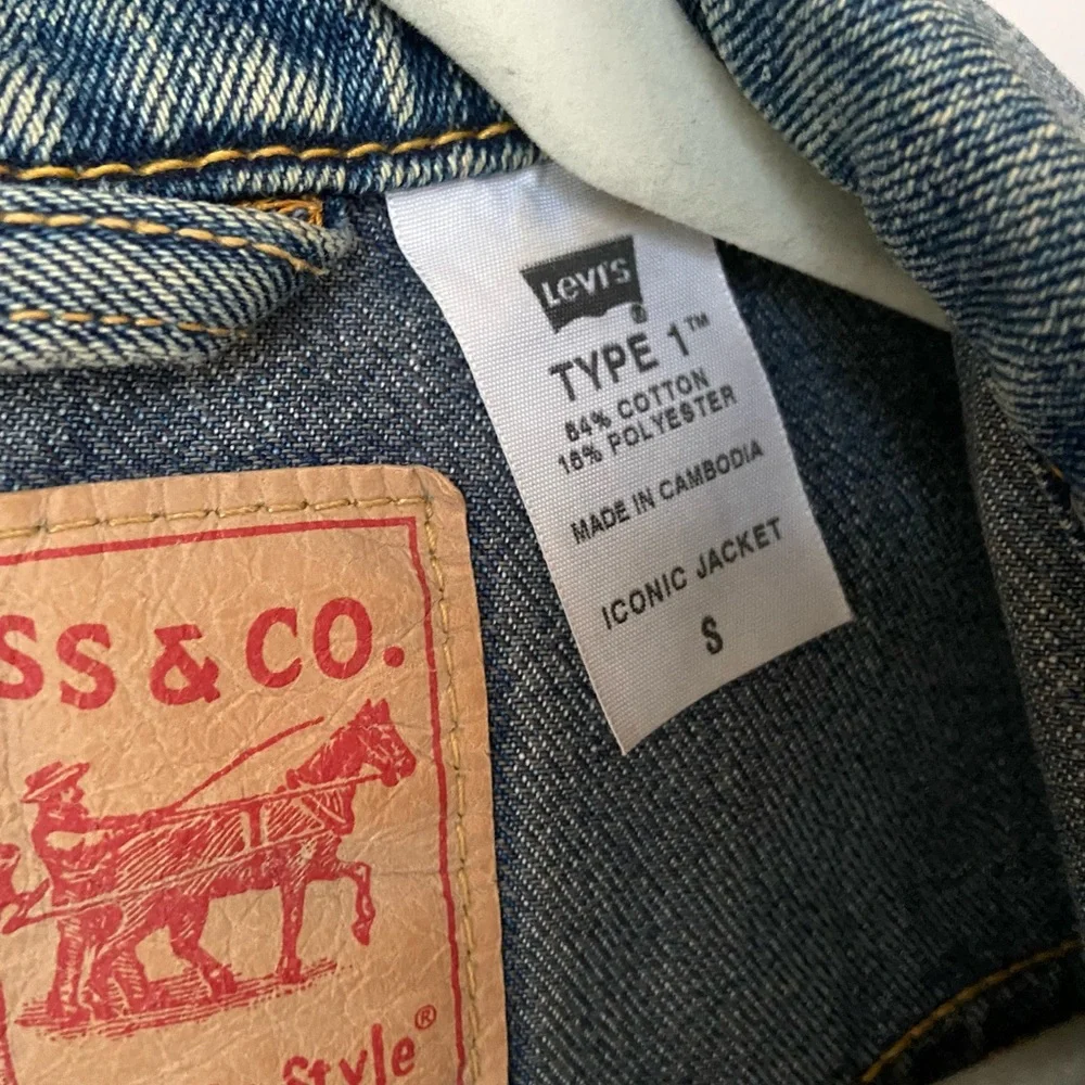 Levi’s type 1 iconic vintage denim / jean jacket size S - Picture 4 of 5